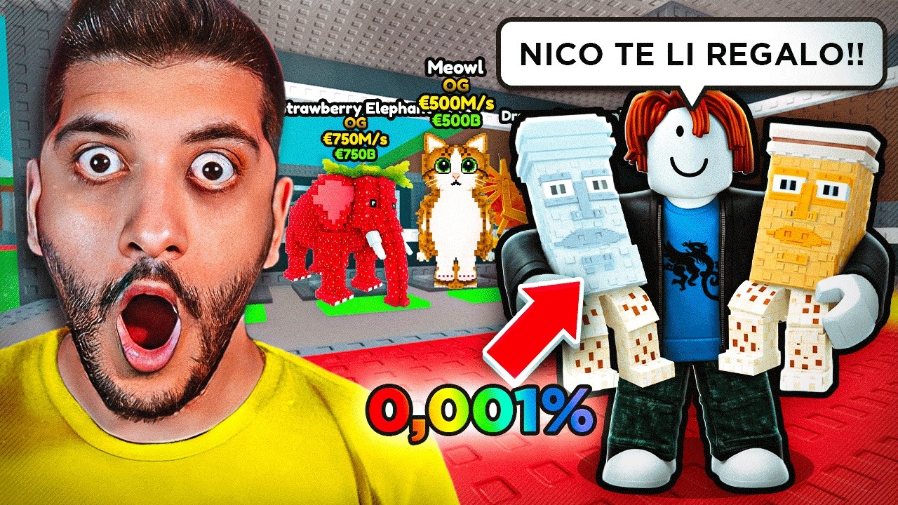MI HANNO REGALATO un BRAINROT RARISSIMO (0,001%)!! ROBLOX ITA