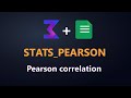 STATS_PEARSON Function Reference in Google Sheets | Pearson Correlation Matrix Documentation