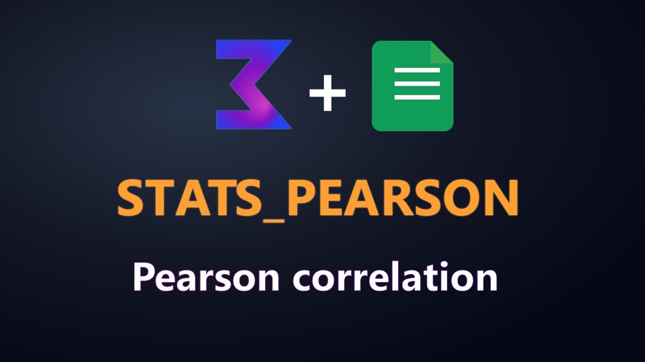 STATS_PEARSON Function Reference in Google Sheets | Pearson Correlation ...