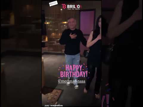Diduga pacaran, ini momen Gading Marten beri kejutan romantis untuk Medina Dina