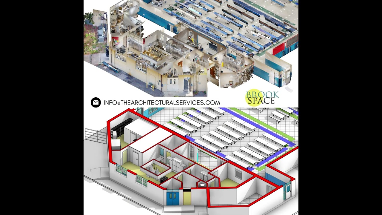 Point cloud scan to As Built Revit BIM model & CAD drawings 