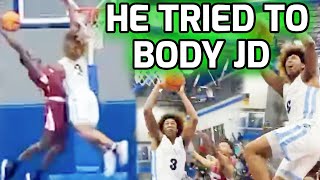 JD Davison GOES AT IT With BEST BACKCOURT In Alabama! He Tried To DUNK ON JD 😱