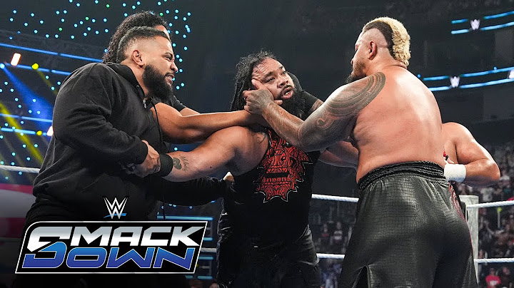 FULL MATCH: Solo Sikoa and company drive Jacob Fatu through announce desk: SmackDown, July 4, 2025