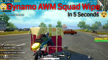 Dynamo awm squad wipe | dynamo 1v4 awm