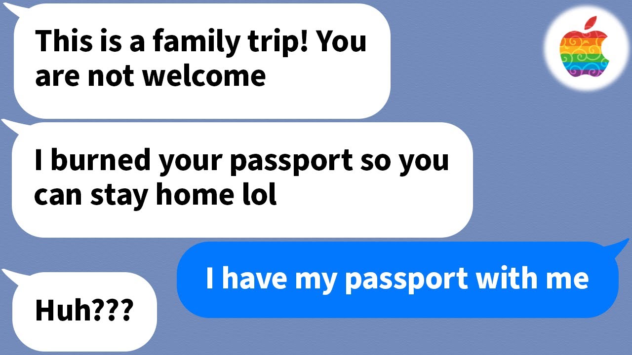 【Apple】 Just before our trip, my insane mother-in-law burns my passport, however...