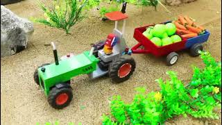 diy mini house making with bricks science project | diy tractor