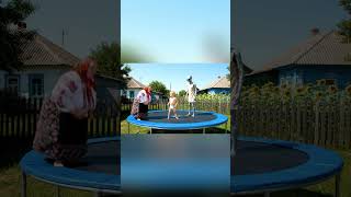 The most epic trampoline launch ever recorded 🤸‍♀️