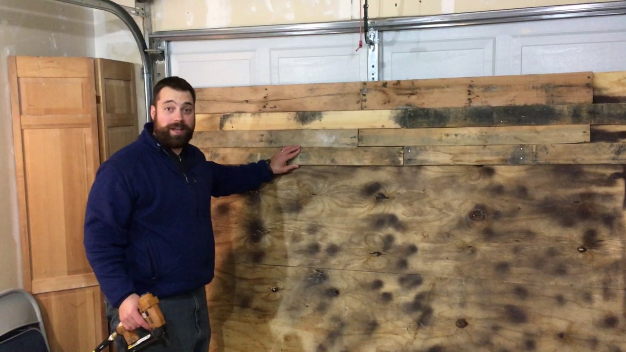 How to Build a Pallet Wall for Youtube Video Set part 1 YouTube