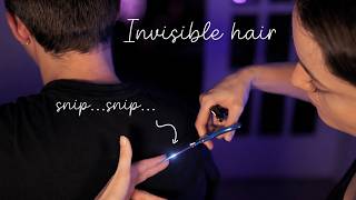 ASMR Cutting Your Invisible Hair ✂️ Scissors, Brushing & Personal Attention (No Talking) screenshot 5