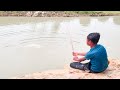 Unique Hook Fishing Technique | Hunting Big Fish By Hook in River | River Fishing