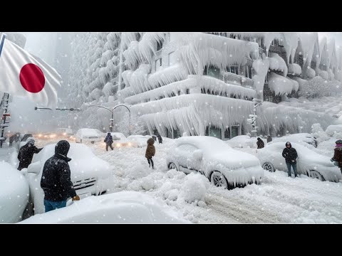 Japan is Paralyzed! Over 100 Household is without electricity due to heavy snow fall in Japan