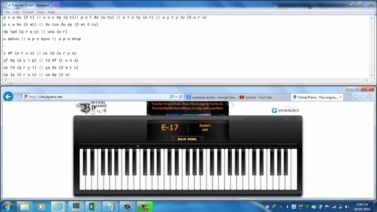 The Virtual Piano Music Sheets