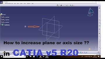 How to increase and Decrease plane or axis size in CATIA v5 r20 in HINDI