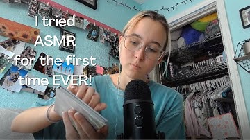 I tried ASMR for the first time! (Random Triggers)