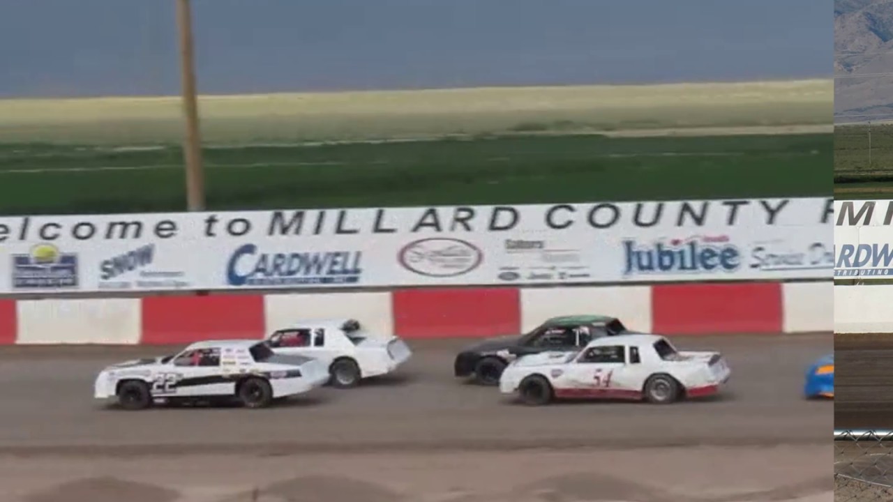 Millard County Raceway Super Stock Heat Races 7/8/17 - YouTube