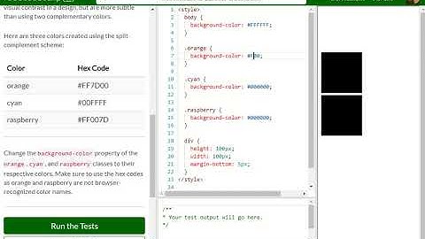 Applied Visual Design   Learn about Tertiary Colors free code camp   Dani
