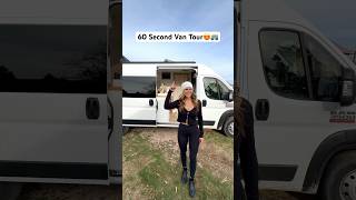 Here’s a 60 second van tour of our dream van🥹🚐 let us know your ?s #vanbuild #vantour #vanlife