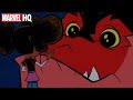 Moon Girl Landing Clip | Marvel&#39;s Moon Girl and Devil Dinosaur | @disneychannel x @MarvelHQ