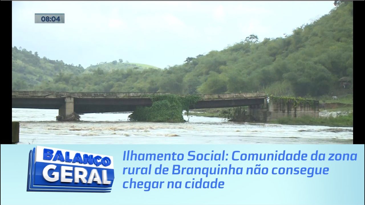 Ilhamento Social: Comunidade da zona rural de Branquinha não consegue chegar na cidade