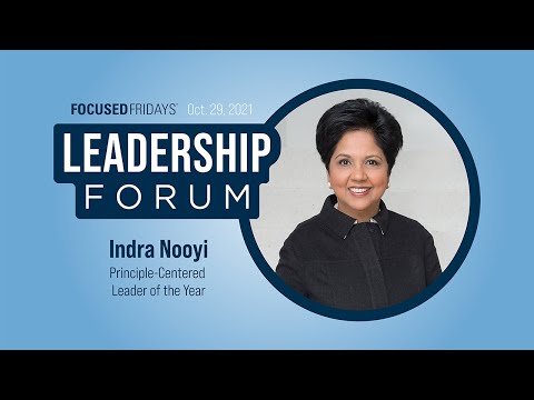 Stephen R. Covey Principle-Centered Leader Award Presentation to Indra Nooyi