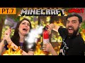 We leave our spawn point and run into a forest fire (Minecraft S2 pt.7 uncut)