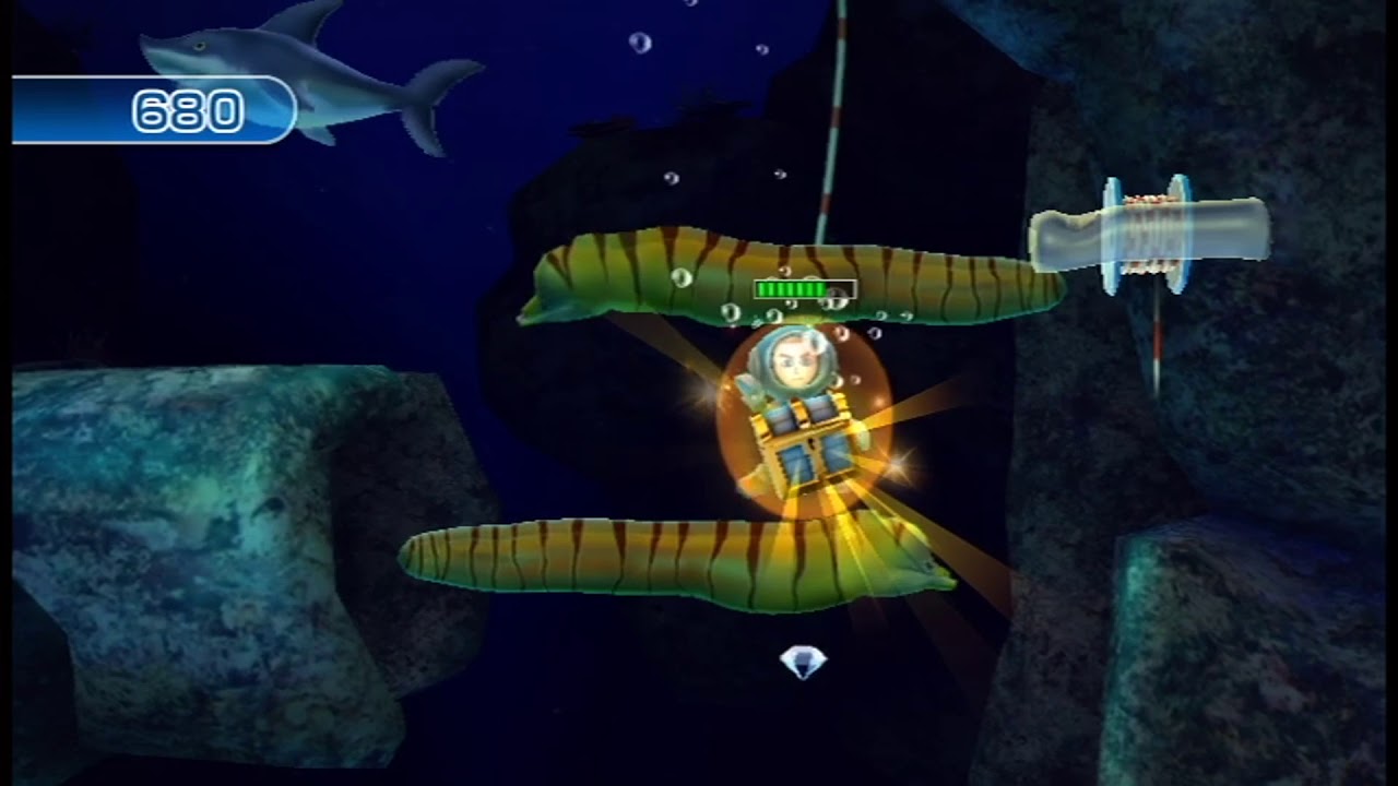 Wii Play: Motion - Treasure Twirl Solo Mode (All Stages)