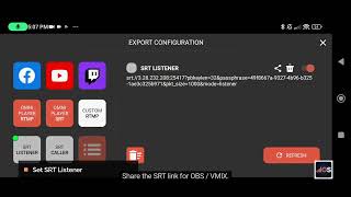 Omnistream SRT - VMIX + OBS screenshot 2