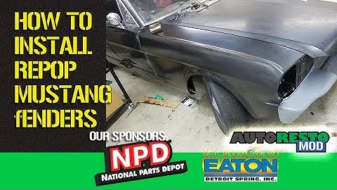 How To Install Reproduction Mustang Front Fenders 1965 1966 Episode 317 Autorestomod