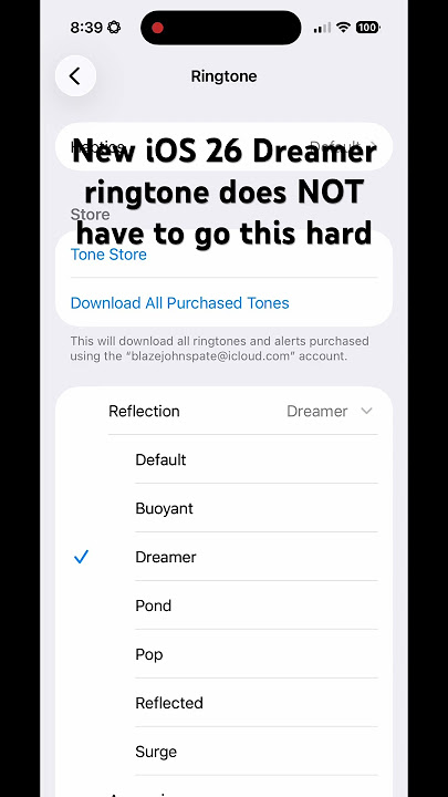 New iOS 26 ringtone! #apple #ios