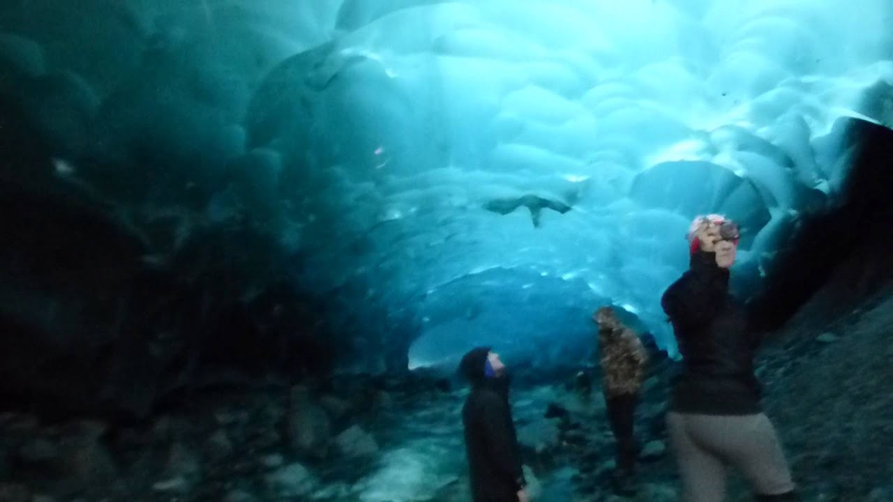 Mendenhall Glacier Ice Cave in Juneau, Alaska