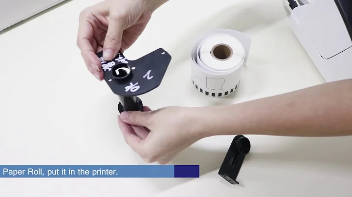 how to use reusable dk label paper roll cartridge