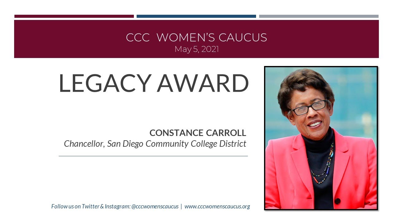 May 5, 2021: Constance Carroll Tribute and Legacy Award