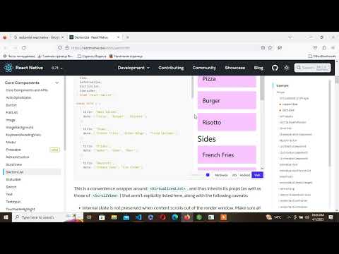 React native SectionList Component | React-native tutorial for beginners #26