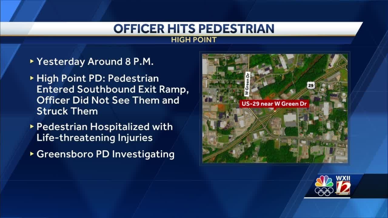 High Point police officer struck pedestrian, authorities launch investigation