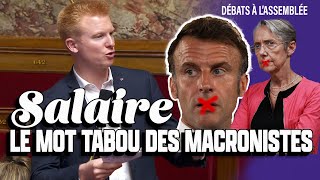 « Salaire » : le mot qui fait peur aux macronistes | Débats à l'Assemblée - Adrien Quatennens