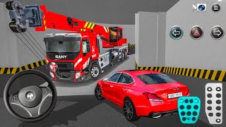 New Sany Mobile Crane Stuck in Parking Garage - 3D Driving Class 2026 - Car Game screenshot 1