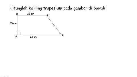 Menghitung keliling trapesium