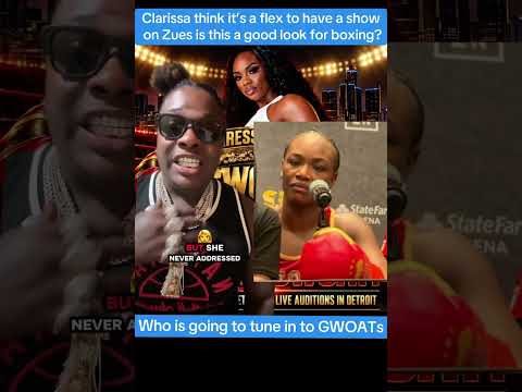 Not ms 8 million plus doing a show on Zues is this a good look for woman’s boxing 