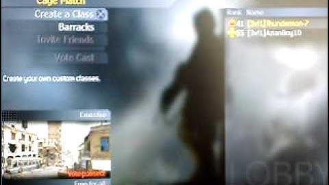 How to get your friends into a Cage Match / CoD4.