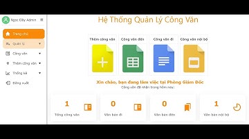 [Video Demo] Website Quản Lý Công Văn Nội Bộ