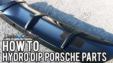 HOW TO HYDRO DIP PORSCHE DIFFUSER | Liquid Concepts | Weekly Tips and Tricks
