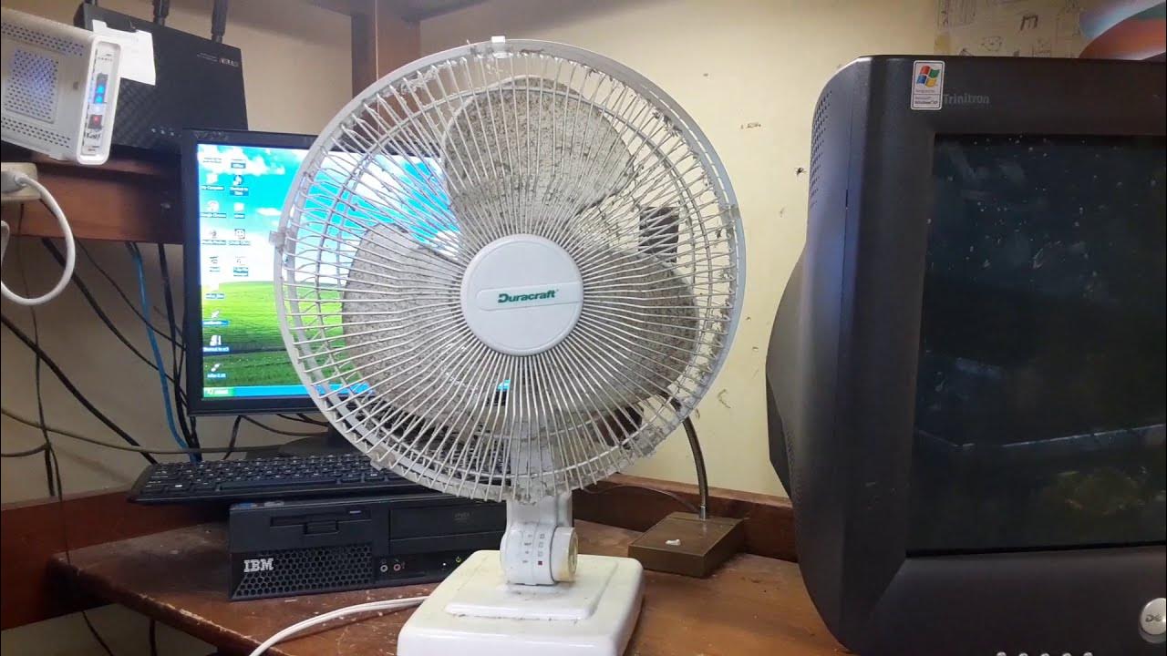 clean and (partial) service of a duracraft 12 inch desk fan YouTube
