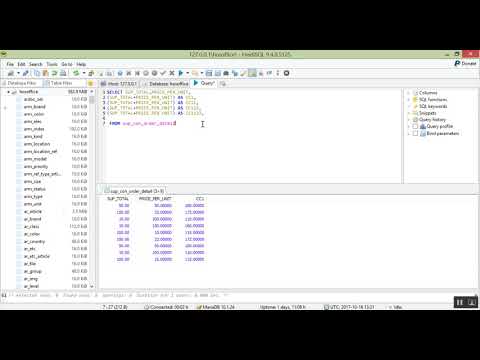 HOSOffice การเขียนคำสั่ง MySQL เพื่อ บวก ลบ คูณ หาร