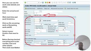 SAP IW41 – Individual Time Confirmation |How to Confirm Maintenance Work Order Time #IW41