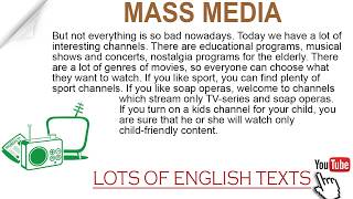 Mass Media | Lots of English Texts with Audio