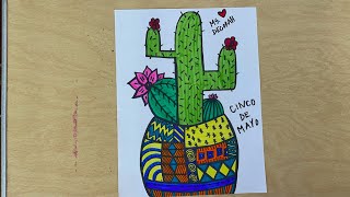 Cinco De Mayo Cactus Drawing