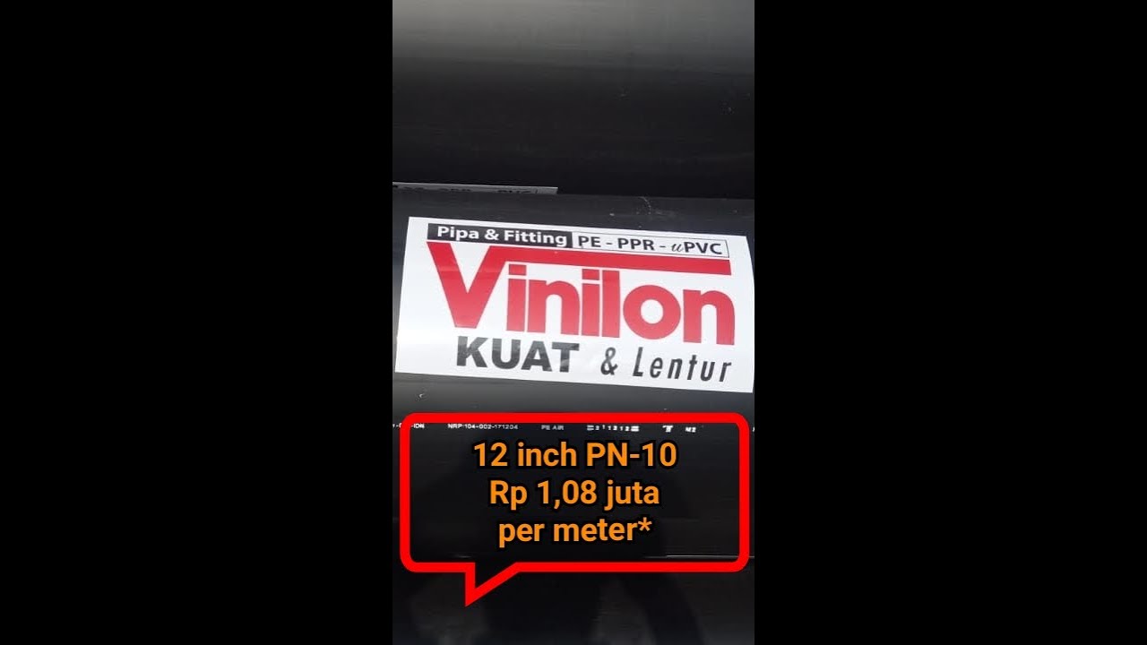 Harga Pipa HDPE VINILON 315mm - 12"