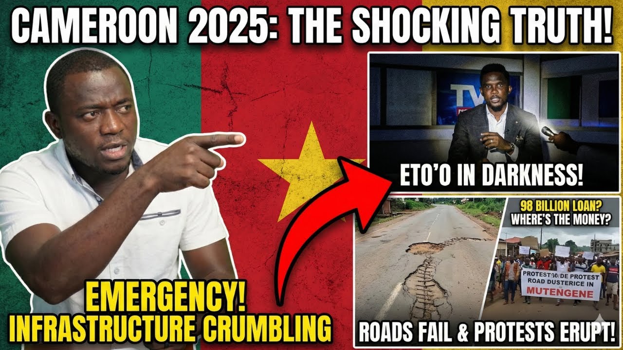 CAMEROON INFRASTRUCTURE: The "Stitched" Road, Eto'o Blackout & 98 Billion Loan 🇨🇲