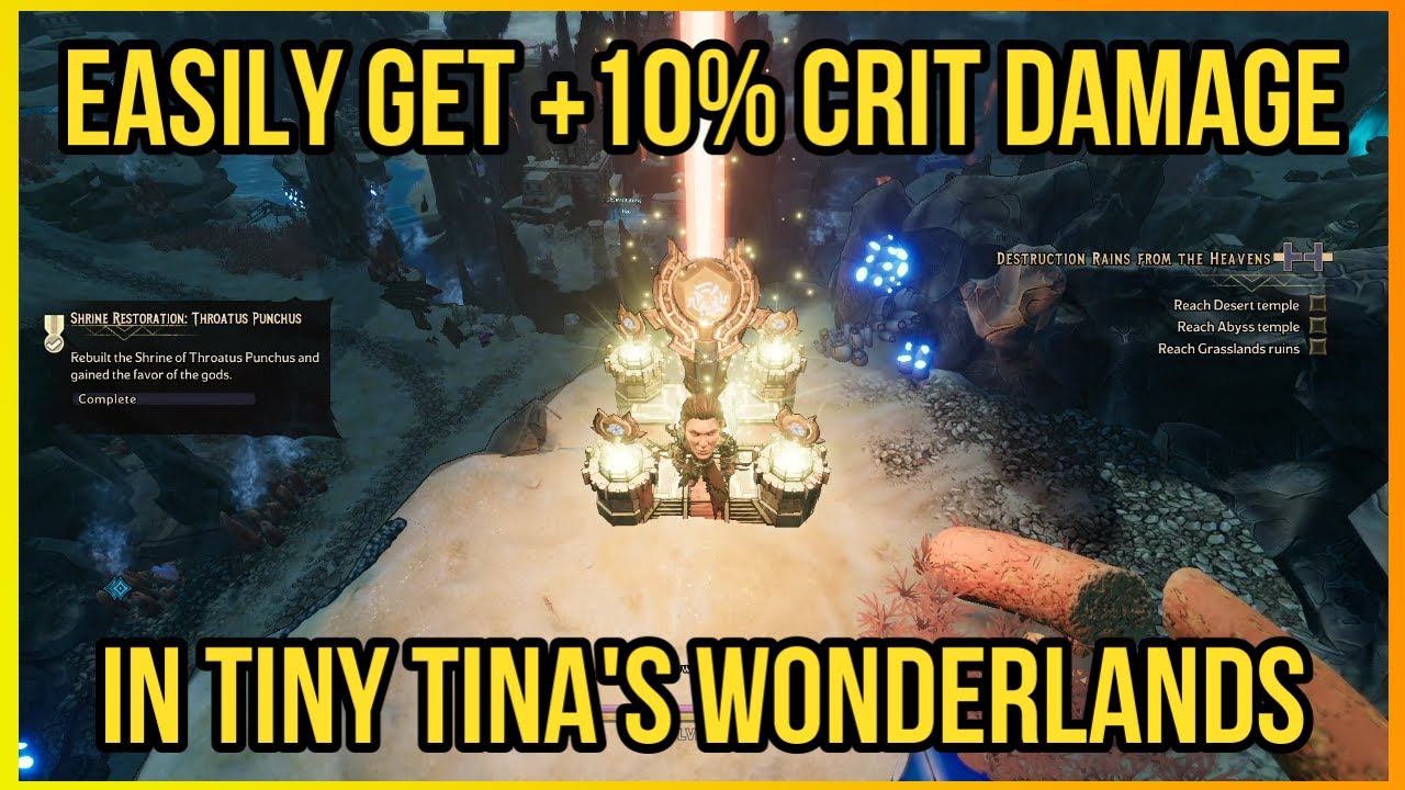 EASILY Get +10% Critical Damage in Tiny Tina's Wonderlands - Shrine of Throatus Punchus