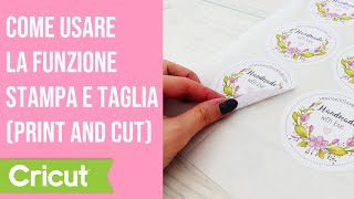 Cricut tutorial #8 - Funzione stampa e taglia - How to Print and Cut screenshot 4